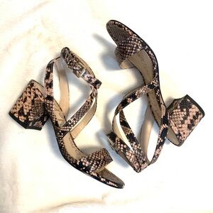 Sam Edelman Snake Print Sandals